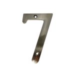 NUMERO "7" P/PUERTA NIQUELADO 4" F01127