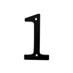 NUMERO "1" P/PUERTA NEGRO 4" F01141