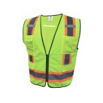 CHALECO VERDE CONTRASTE 8 BOLSI 2XL GV082G2XL