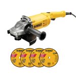 ESMERILADORA DWE490-B3+4 DISCOS DW84902