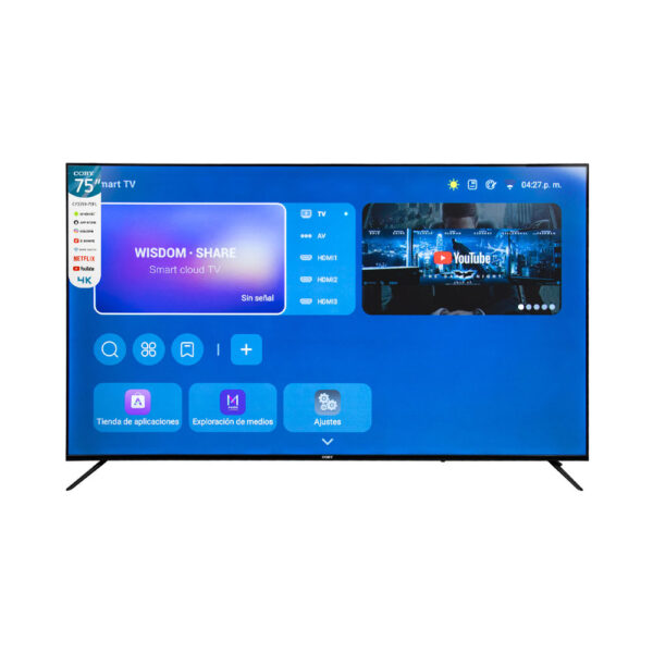 TV SMART COBY 75"UHD ISDBT CY3359-75FL