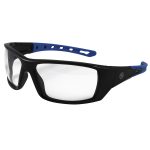 LENTES SEGURIDAD NEGRO/AZUL TRANSP GE104C
