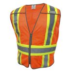 CHALECO REFLECTIVO NARANJA 5 BOLSILLOS L GV084OL