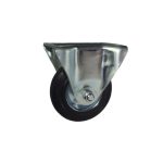 75505  GOMA NEGRA ARO METAL PLATINA FIJA 160MM