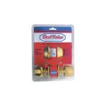 JUEGO C17691 CERRADURAS C/LL DORADO 12/6